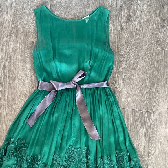 Anthropologie Silk Fit Flare Dress - Picture 5 of 5